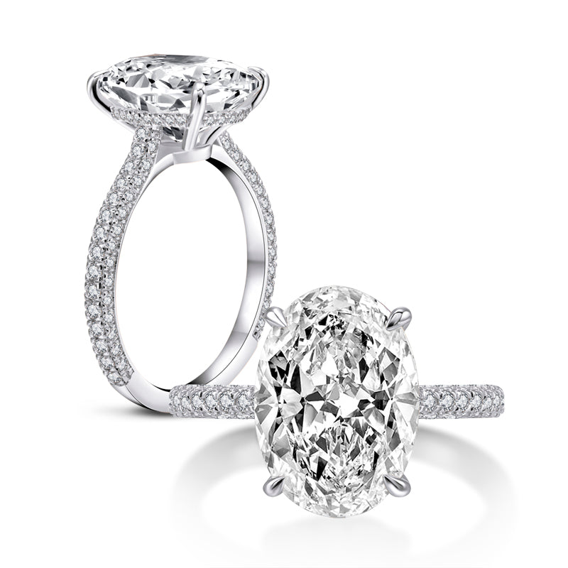 925 Silver Women’s Ring with 5 ct Cubic Zirconia
